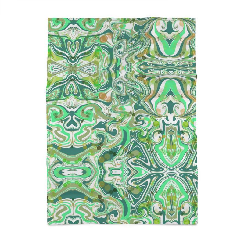 Emerald current green marble Tea towel
