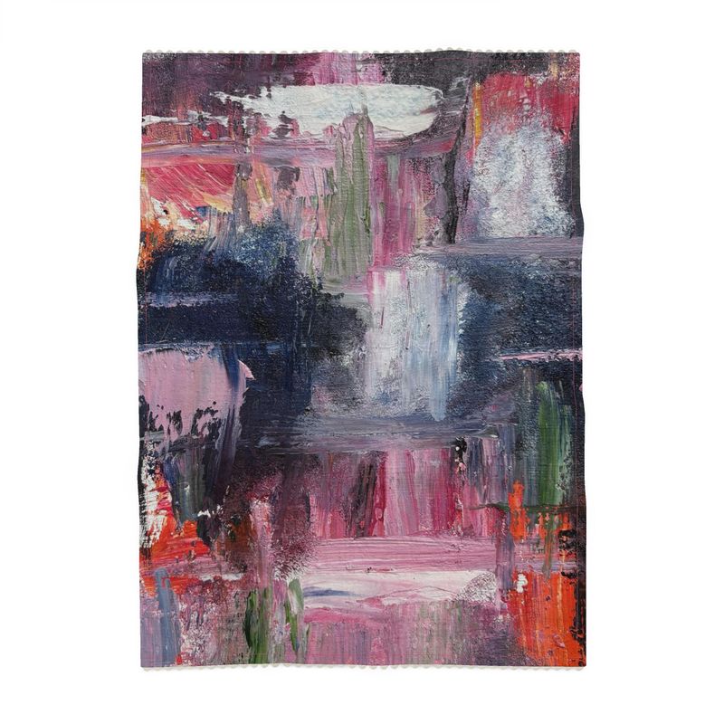 Blush horizon tea towel