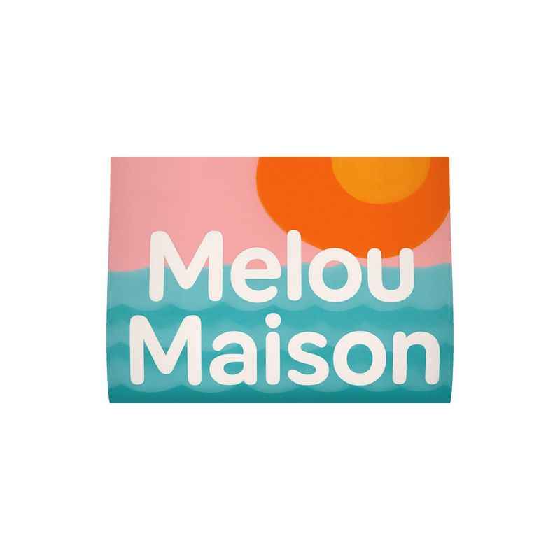 Blush horizon tea towel