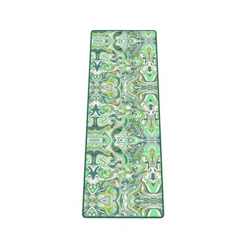 Emerald current green marble Yoga mat