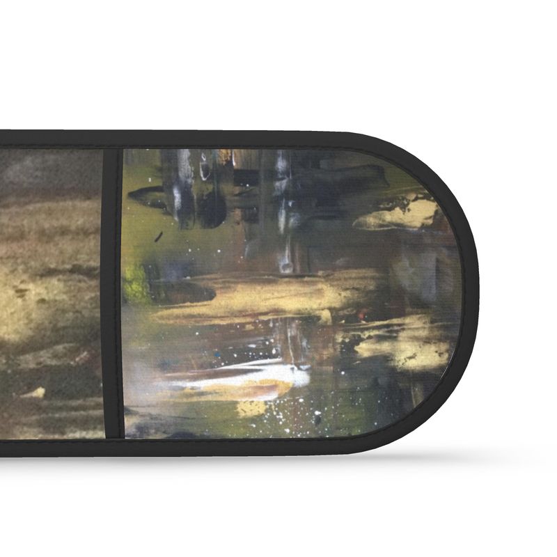 Obsidian Gold Oven glove| Original Artwork Textile