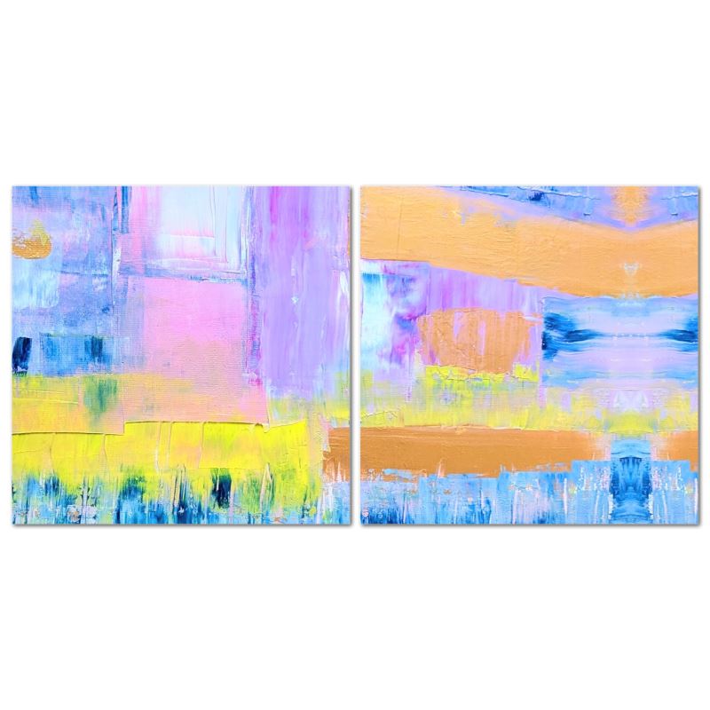 Bright Skies Diptych Canvas