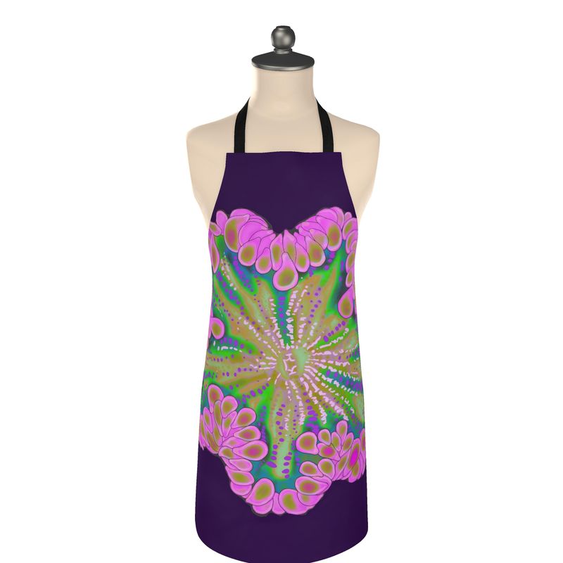 Pink Rock flower Apron