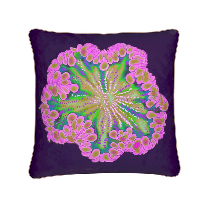 Pink Rock Flower Cushions