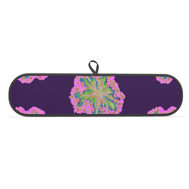 Pink Rock Flower Double Oven Glove