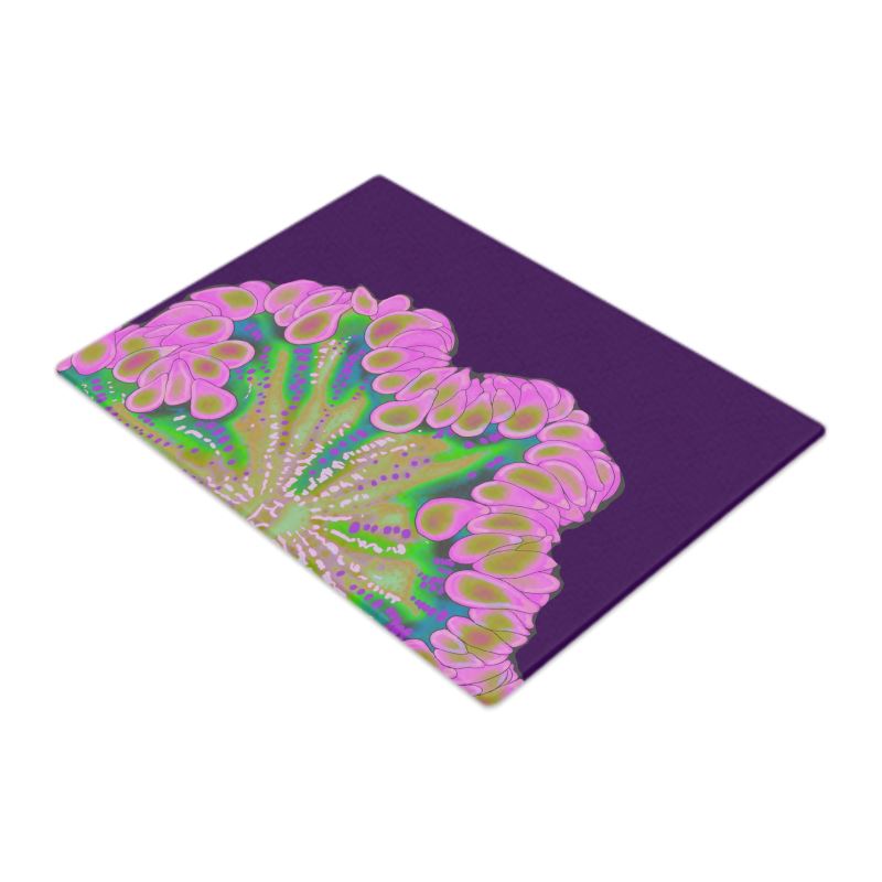 Pink Rock Flower Glass Chopping Boards