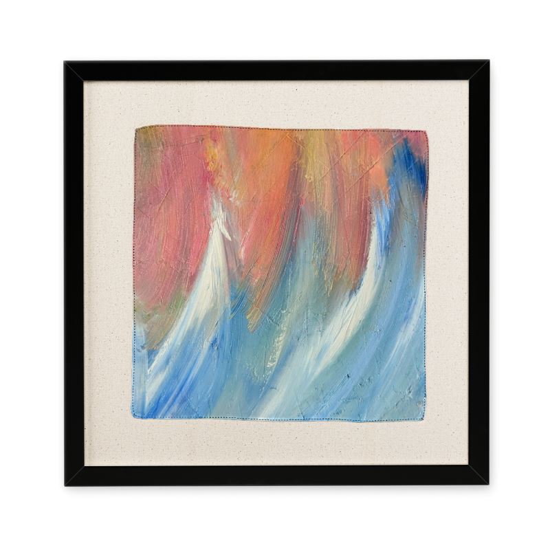 Tides Framed Silk Scarf