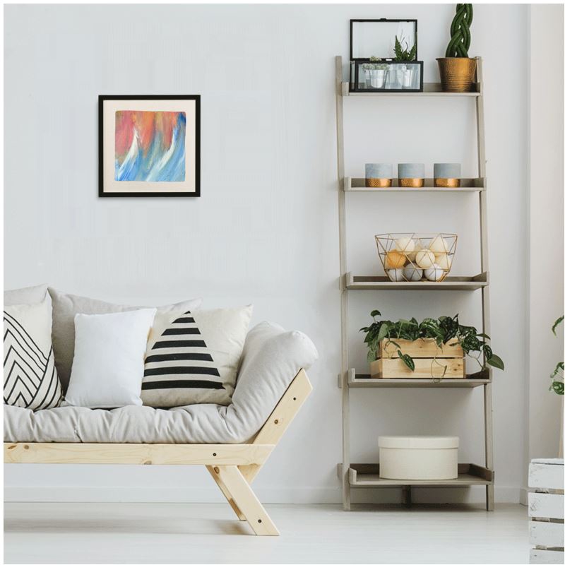 Tides Framed Silk Scarf