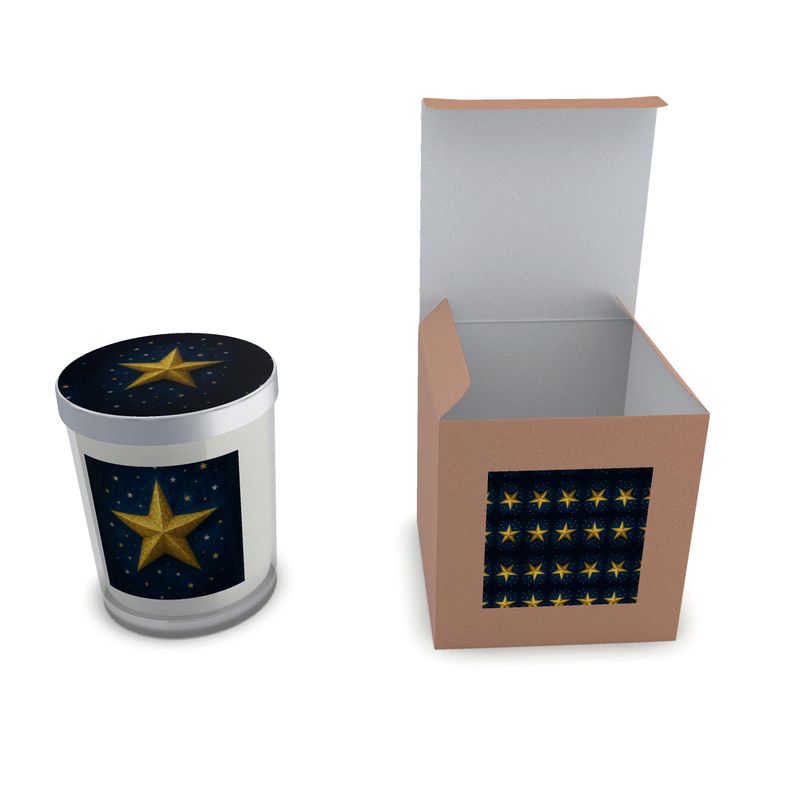 Christmas Star Candle in JAR