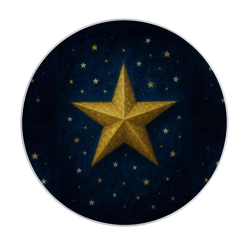 Christmas Star Candle in JAR