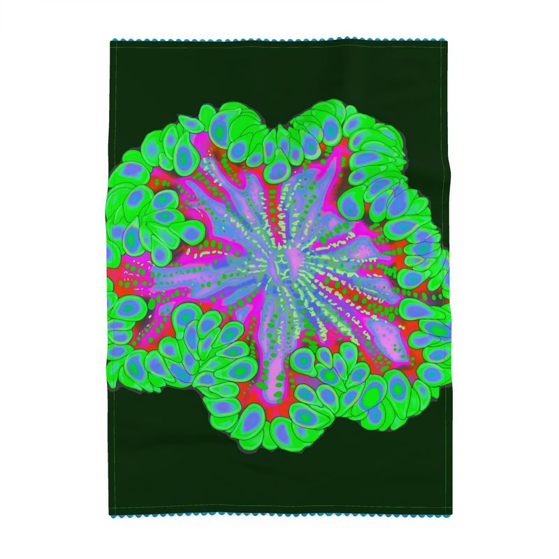 Radiant Rock Flower Tea Towels
