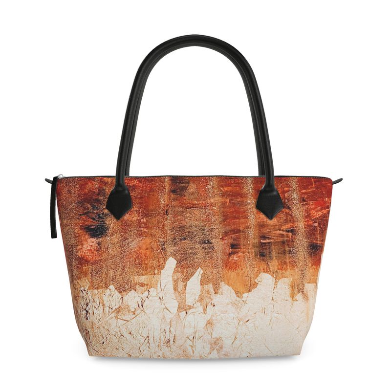 Lines of light Zip Top Handbag