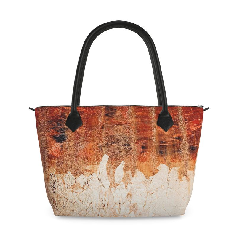 Lines of light Zip Top Handbag