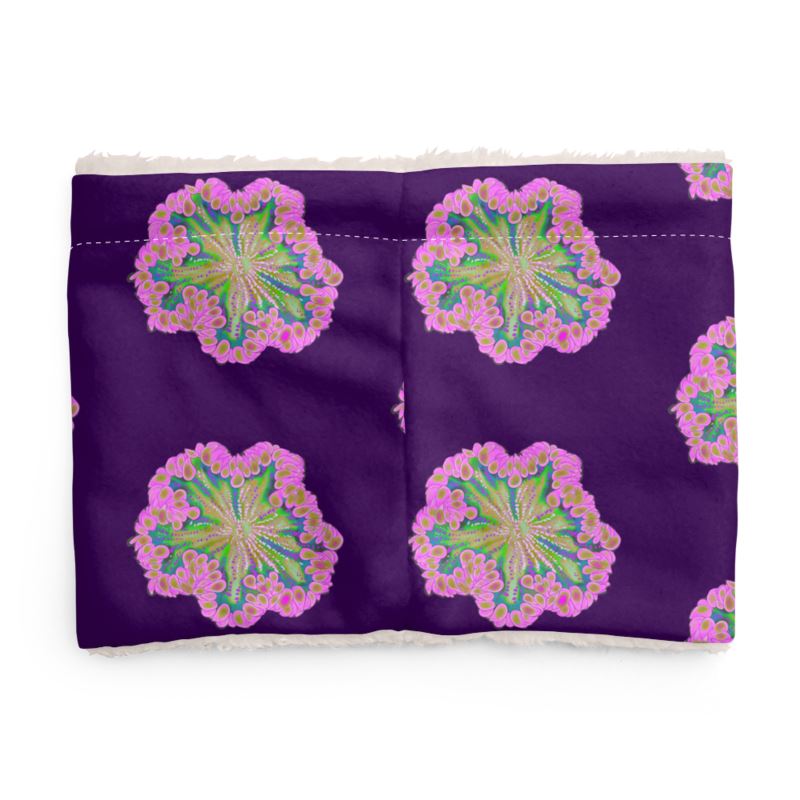 Luminous pimk Rock flower Sherpa Snood