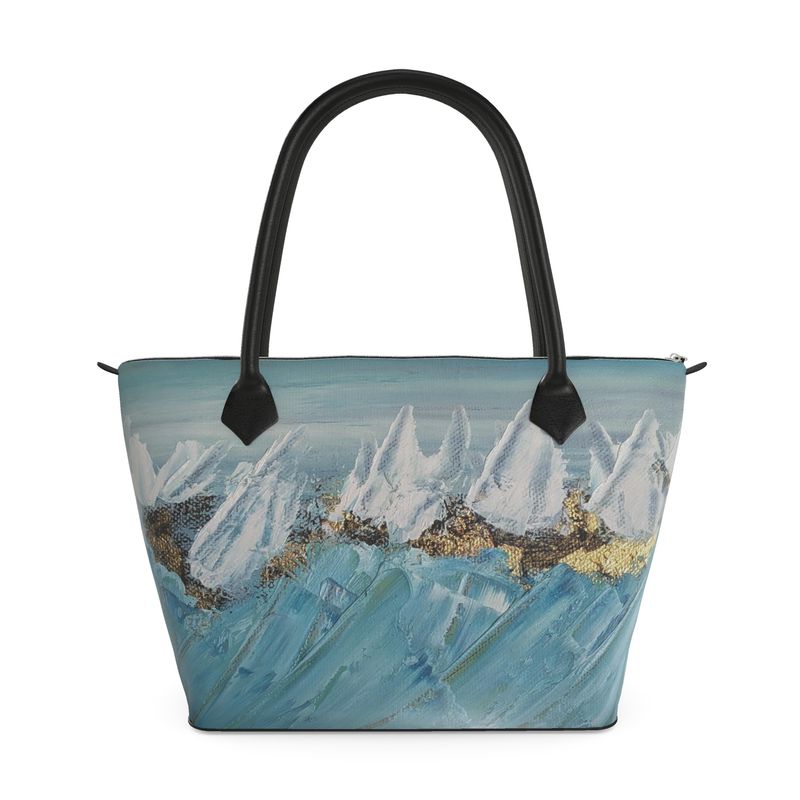 Cool waters Zip Top Handbag